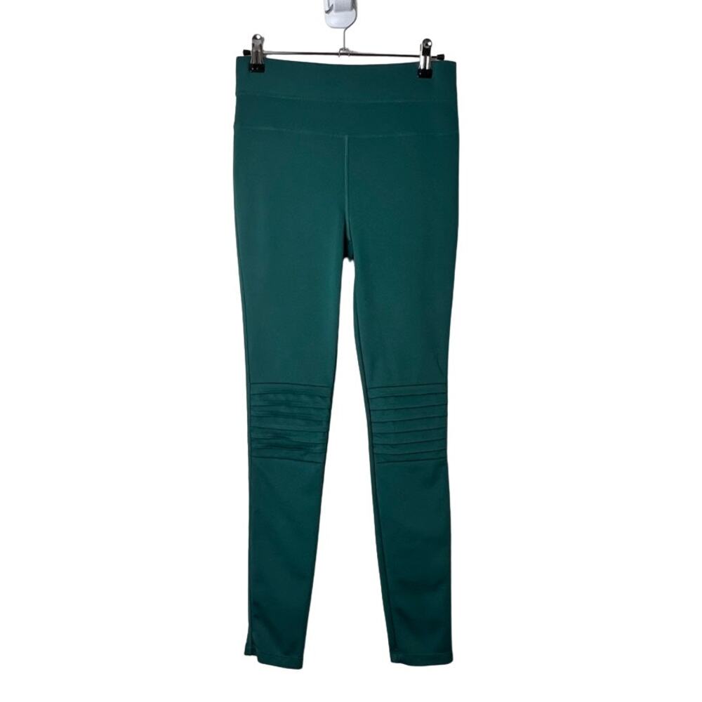 Free People Movement B Natural City Slicker Moto Leggings Green Small